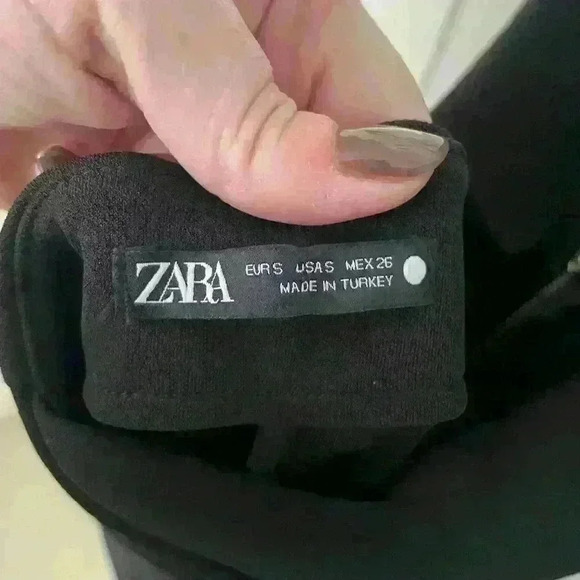 Zara Black Backless Halter Neck Black Zip Up Jumpsuit Pantsuit Size Small - Picture 2 of 5